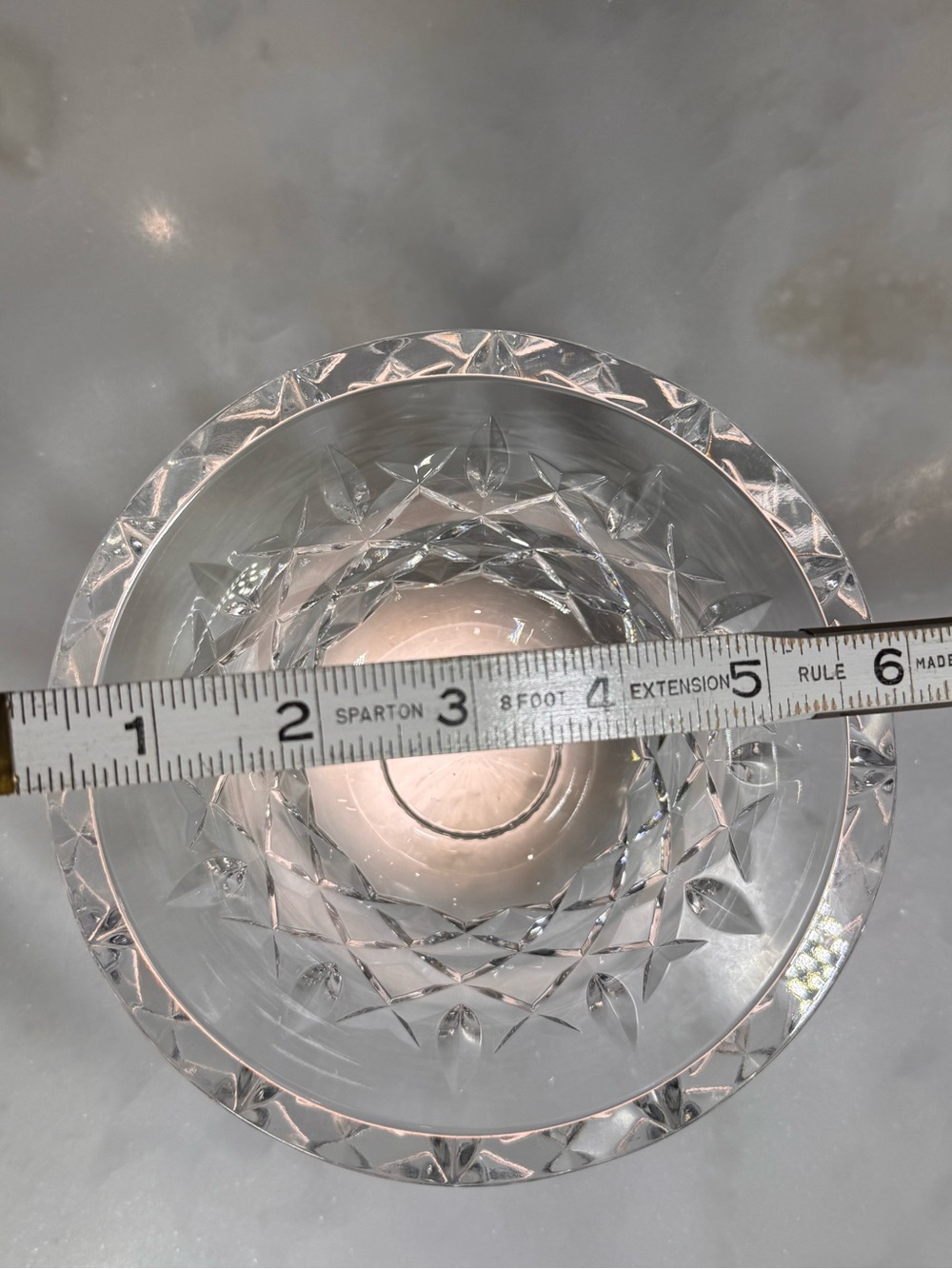 Rare Signed Waterford Crystal 8” Footed Bowl – Master Cutter Jim O’Leary, 1995 - Picture 7 of 8